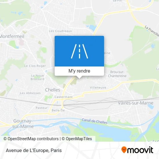 Avenue de L'Europe plan