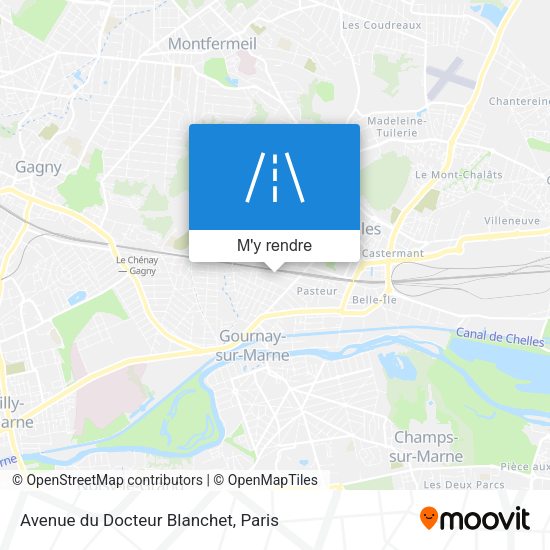 Avenue du Docteur Blanchet plan