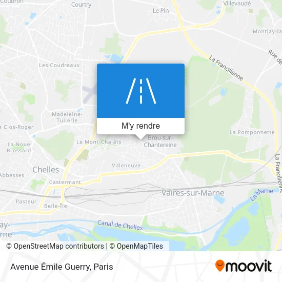 Avenue Émile Guerry plan