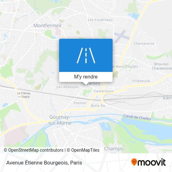 Avenue Étienne Bourgeois plan