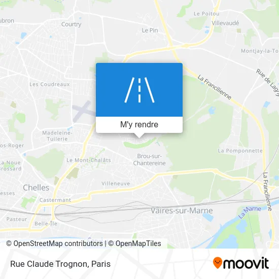 Rue Claude Trognon plan