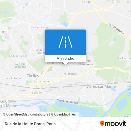 Rue de la Haute Borne plan