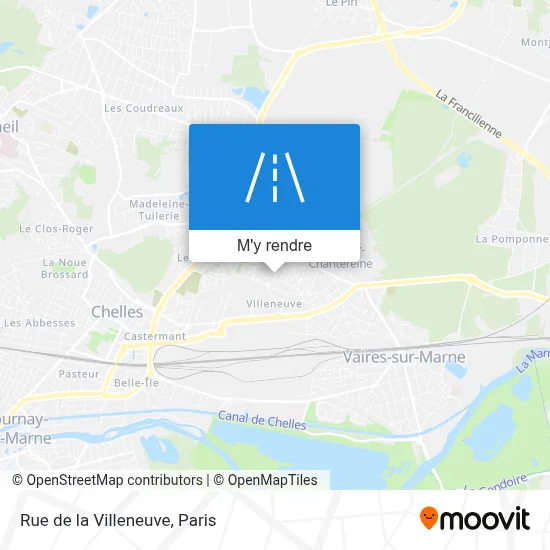 Rue de la Villeneuve plan