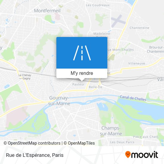 Rue de L'Espérance plan