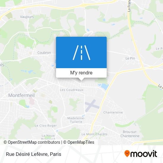 Rue Désiré Lefèvre plan