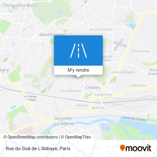 Rue du Gué de L'Abbaye plan