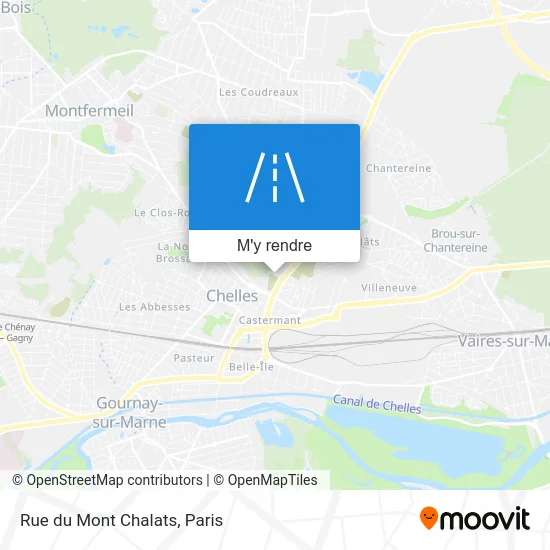 Rue du Mont Chalats plan