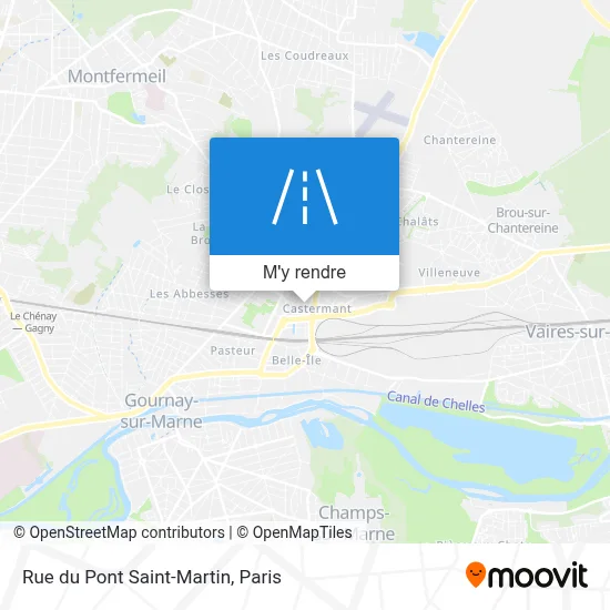 Rue du Pont Saint-Martin plan