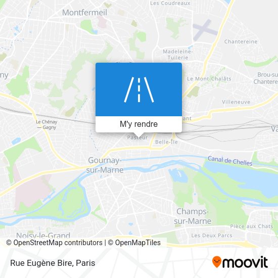 Rue Eugène Bire plan