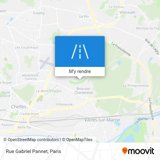 Rue Gabriel Pannet plan