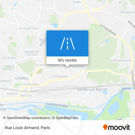 Rue Louis Armand plan