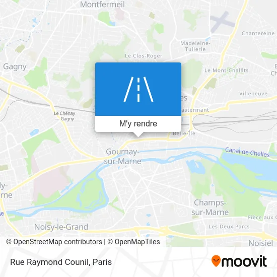 Rue Raymond Counil plan