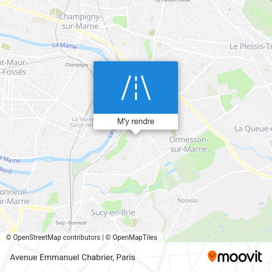 Avenue Emmanuel Chabrier plan
