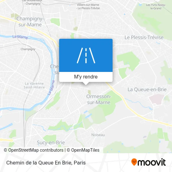 Chemin de la Queue En Brie plan