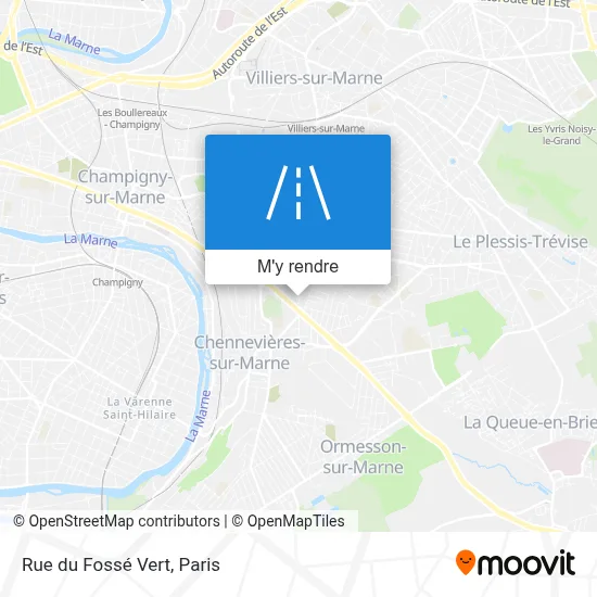 Rue du Fossé Vert plan