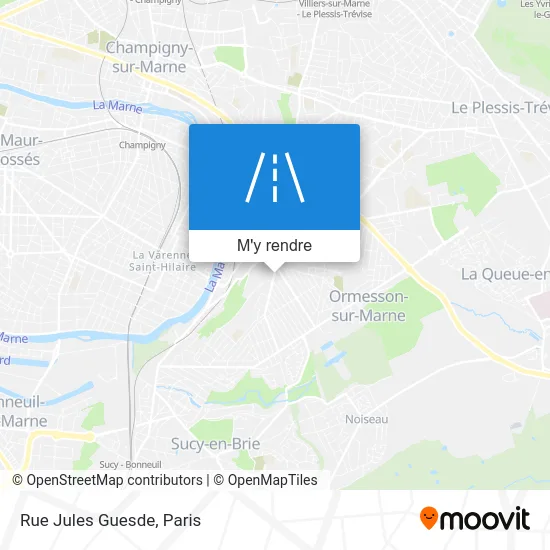 Rue Jules Guesde plan