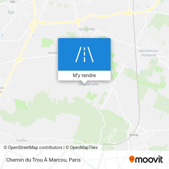 Chemin du Trou À Marcou plan