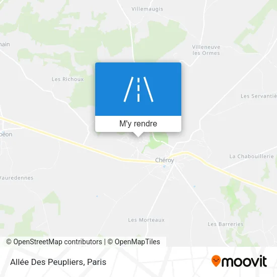 Allée Des Peupliers plan
