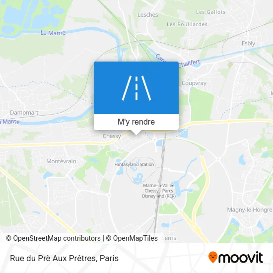 Rue du Prè Aux Prêtres plan