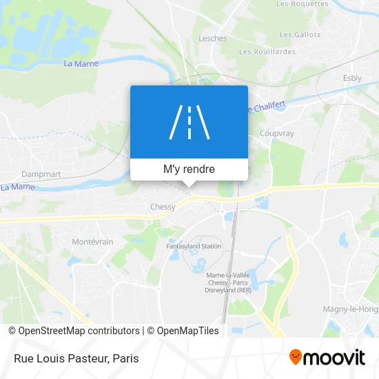 Rue Louis Pasteur plan