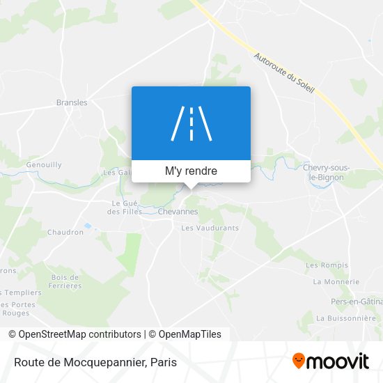 Route De Mocquepannier plan