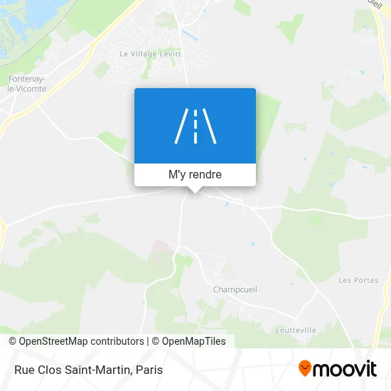 Rue Clos Saint-Martin plan