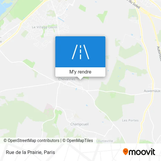 Rue de la Prairie plan