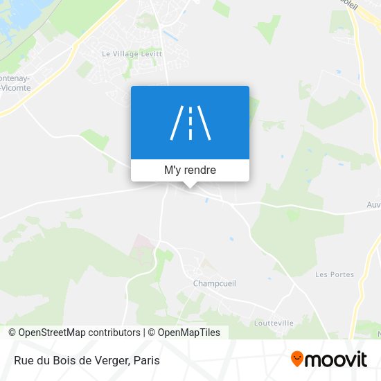Rue du Bois de Verger plan