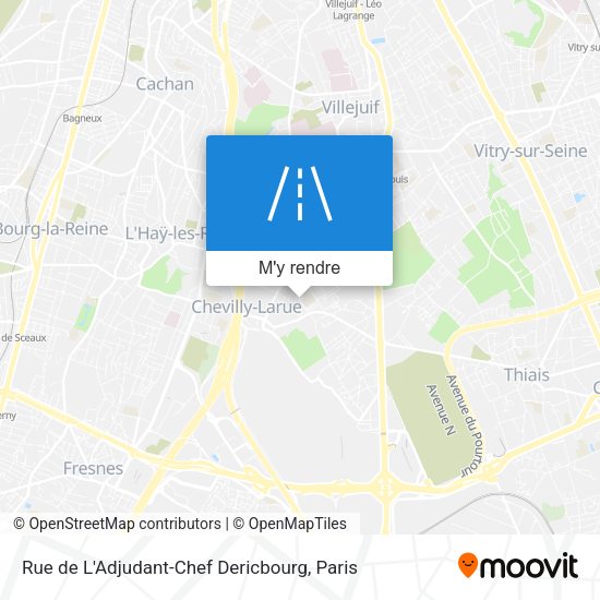Rue de L'Adjudant-Chef Dericbourg plan