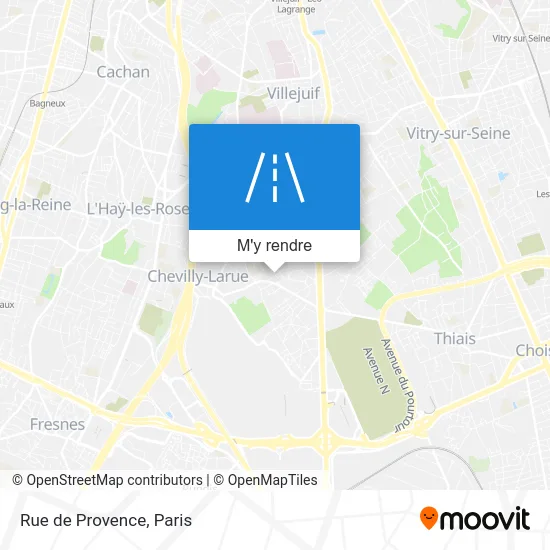 Rue de Provence plan