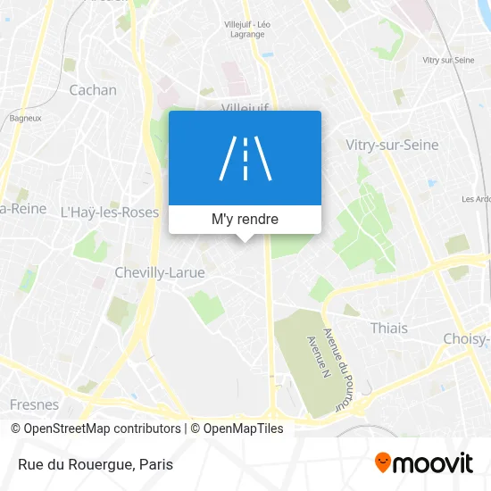 Rue du Rouergue plan