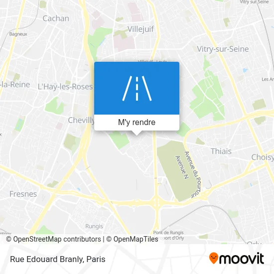 Rue Edouard Branly plan