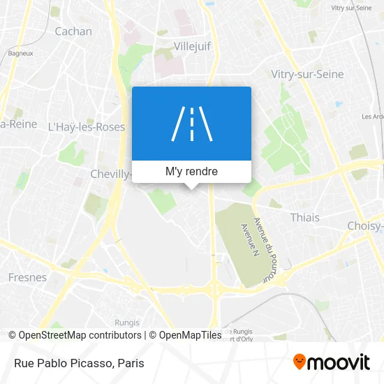 Rue Pablo Picasso plan