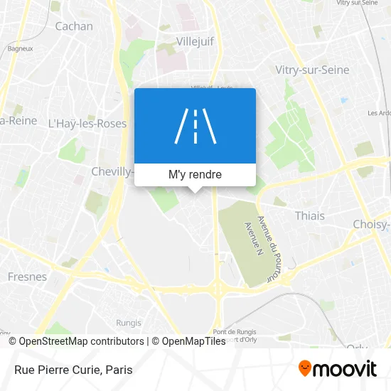 Rue Pierre Curie plan