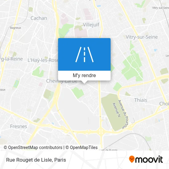 Rue Rouget de Lisle plan