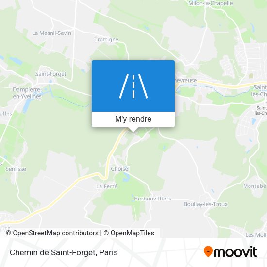 Chemin de Saint-Forget plan