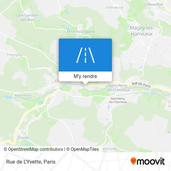 Rue de L'Yvette plan