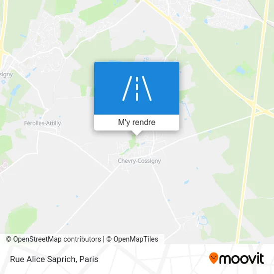 Rue Alice Saprich plan