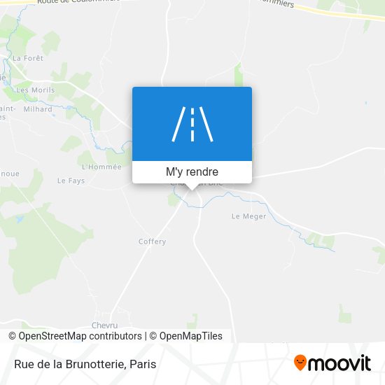 Rue de la Brunotterie plan