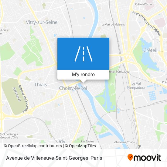 Avenue de Villeneuve-Saint-Georges plan