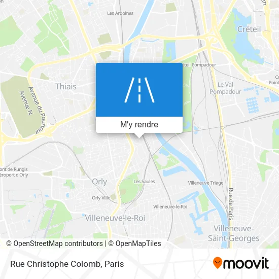 Rue Christophe Colomb plan