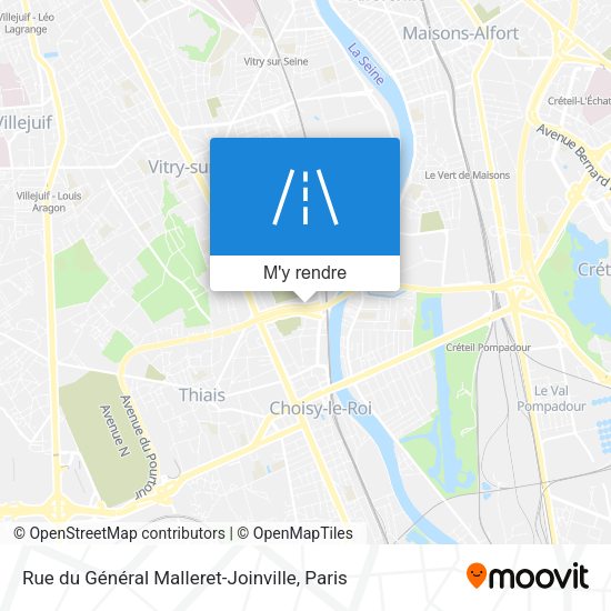 Rue du Général Malleret-Joinville plan