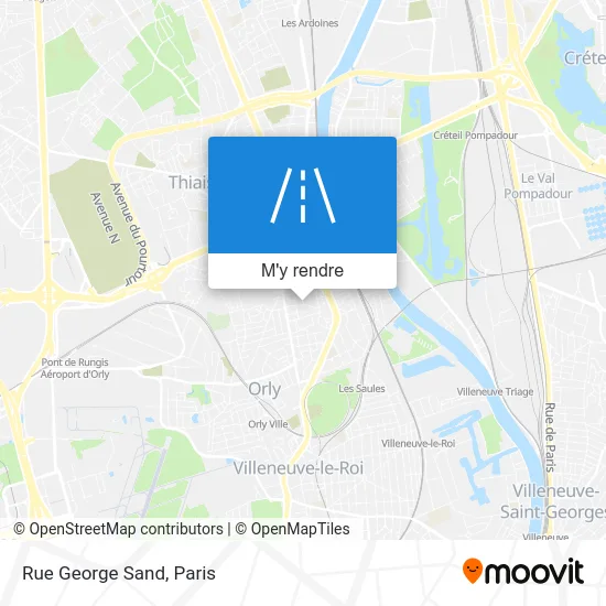 Rue George Sand plan