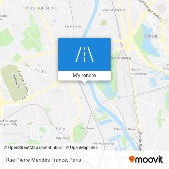 Rue Pierre Mendès-France plan