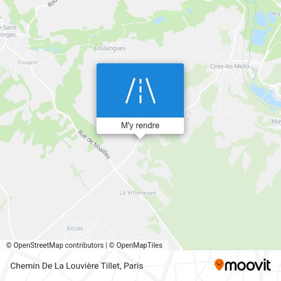 Chemin De La Louvière Tillet plan