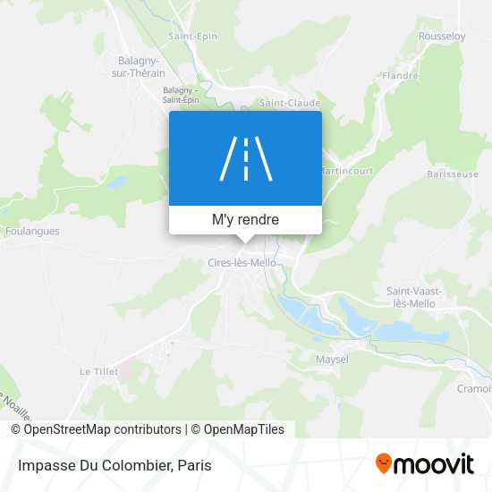 Impasse Du Colombier plan