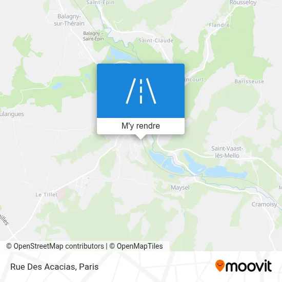 Rue Des Acacias plan