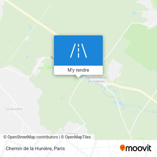 Chemin de la Hunière plan