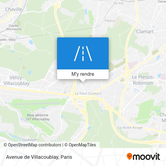 Avenue de Villacoublay plan