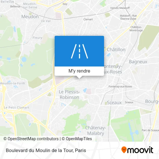 Boulevard du Moulin de la Tour plan